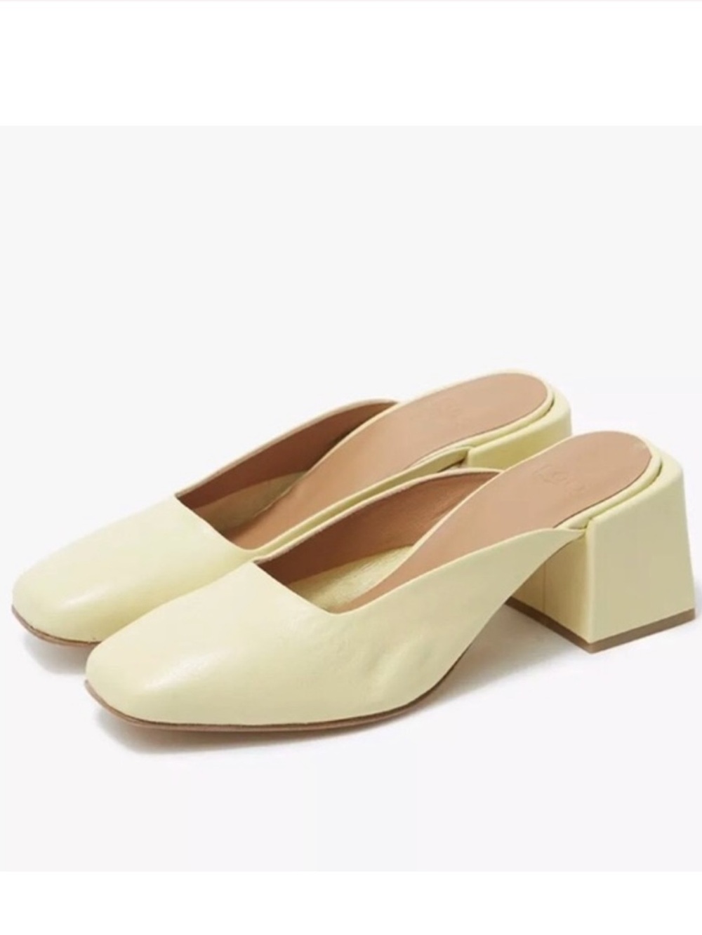 LOQ Vale Mule in Nectar (Pastel Yellow)